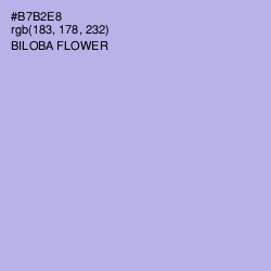 #B7B2E8 - Biloba Flower Color Image
