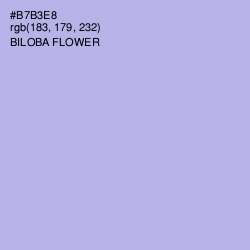 #B7B3E8 - Biloba Flower Color Image