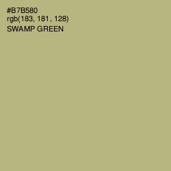 #B7B580 - Swamp Green Color Image