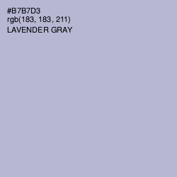 #B7B7D3 - Lavender Gray Color Image