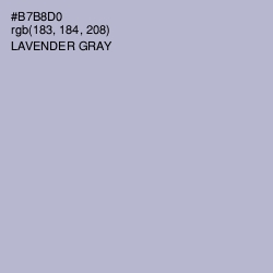 #B7B8D0 - Lavender Gray Color Image