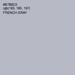 #B7B9C5 - French Gray Color Image