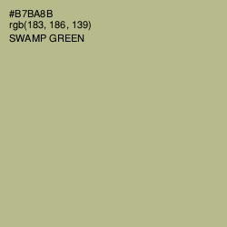 #B7BA8B - Swamp Green Color Image