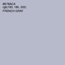 #B7BACA - French Gray Color Image