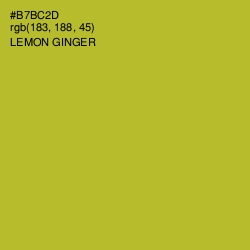 #B7BC2D - Lemon Ginger Color Image