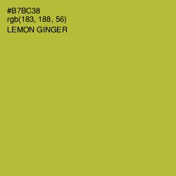 #B7BC38 - Lemon Ginger Color Image