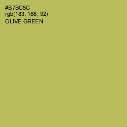 #B7BC5C - Olive Green Color Image