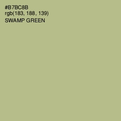 #B7BC8B - Swamp Green Color Image