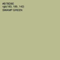#B7BD8E - Swamp Green Color Image