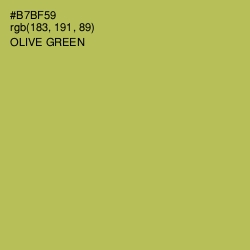 #B7BF59 - Olive Green Color Image