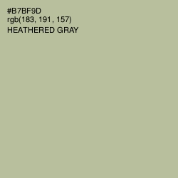 #B7BF9D - Heathered Gray Color Image