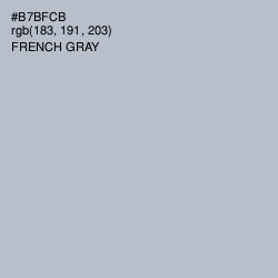 #B7BFCB - French Gray Color Image