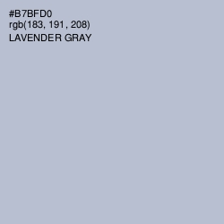 #B7BFD0 - Lavender Gray Color Image