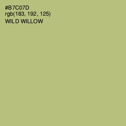 #B7C07D - Wild Willow Color Image