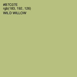 #B7C07E - Wild Willow Color Image