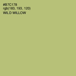 #B7C178 - Wild Willow Color Image