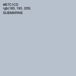 #B7C1CD - Submarine Color Image