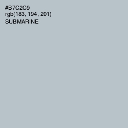 #B7C2C9 - Submarine Color Image