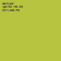 #B7C43F - Key Lime Pie Color Image