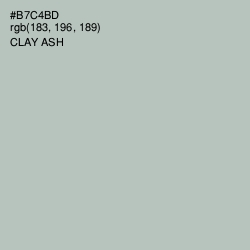 #B7C4BD - Clay Ash Color Image