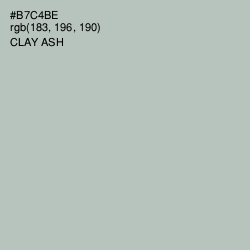 #B7C4BE - Clay Ash Color Image