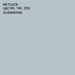 #B7C4CB - Submarine Color Image