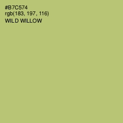 #B7C574 - Wild Willow Color Image