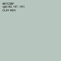 #B7C5BF - Clay Ash Color Image