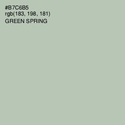 #B7C6B5 - Green Spring Color Image