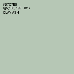 #B7C7B5 - Clay Ash Color Image