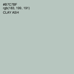 #B7C7BF - Clay Ash Color Image