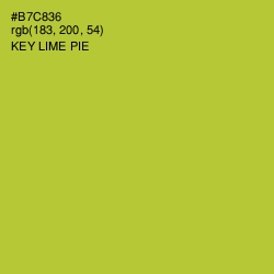 #B7C836 - Key Lime Pie Color Image