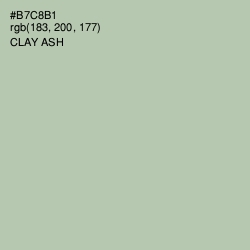 #B7C8B1 - Clay Ash Color Image