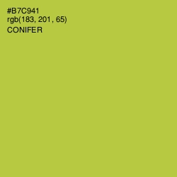 #B7C941 - Conifer Color Image