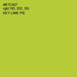 #B7CA37 - Key Lime Pie Color Image