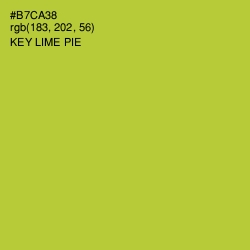 #B7CA38 - Key Lime Pie Color Image