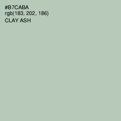 #B7CABA - Clay Ash Color Image