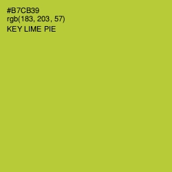 #B7CB39 - Key Lime Pie Color Image