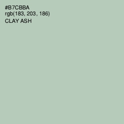 #B7CBBA - Clay Ash Color Image