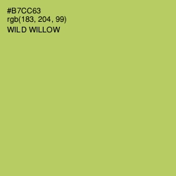 #B7CC63 - Wild Willow Color Image