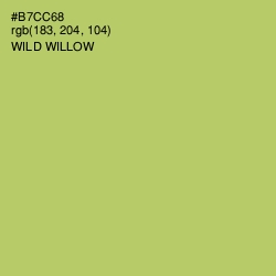 #B7CC68 - Wild Willow Color Image