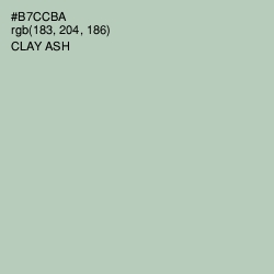 #B7CCBA - Clay Ash Color Image