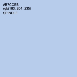 #B7CCEB - Spindle Color Image