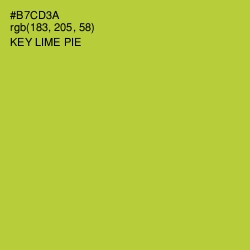 #B7CD3A - Key Lime Pie Color Image