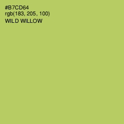 #B7CD64 - Wild Willow Color Image