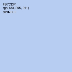 #B7CDF1 - Spindle Color Image