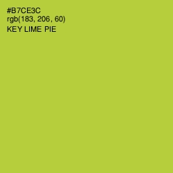 #B7CE3C - Key Lime Pie Color Image