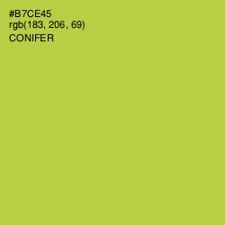 #B7CE45 - Conifer Color Image