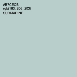 #B7CECB - Submarine Color Image