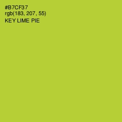 #B7CF37 - Key Lime Pie Color Image